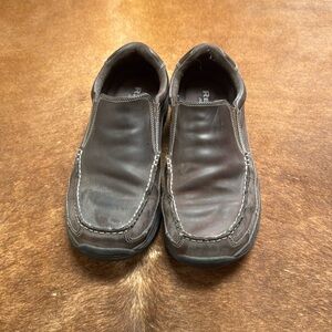 Skechers relaxed fit leather loafers